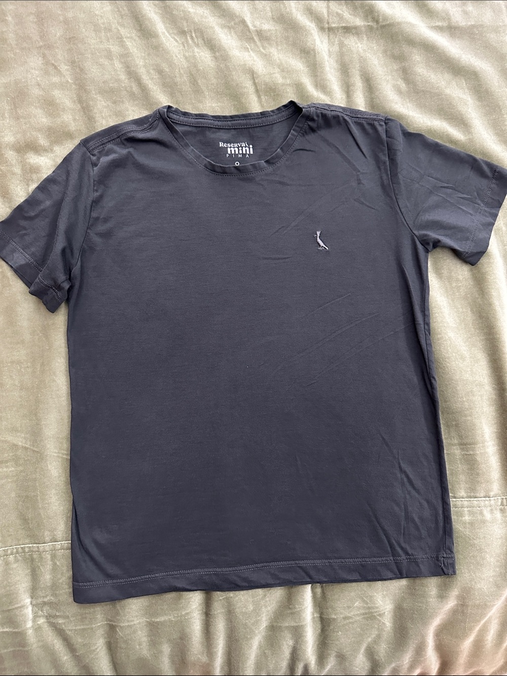 Reserva mini  Boys' Short Sleeve Crew Tee in black with Micro Logo